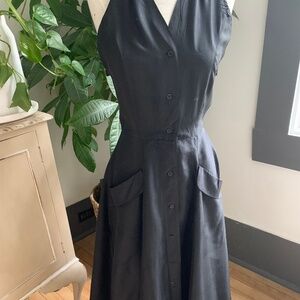 Silk ballet length dress